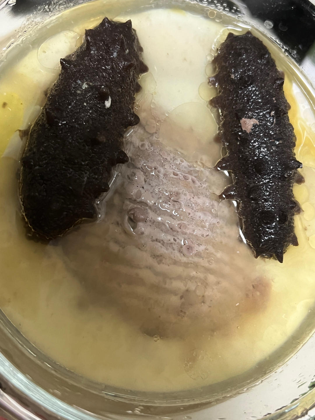 海参肉饼鸡蛋汤