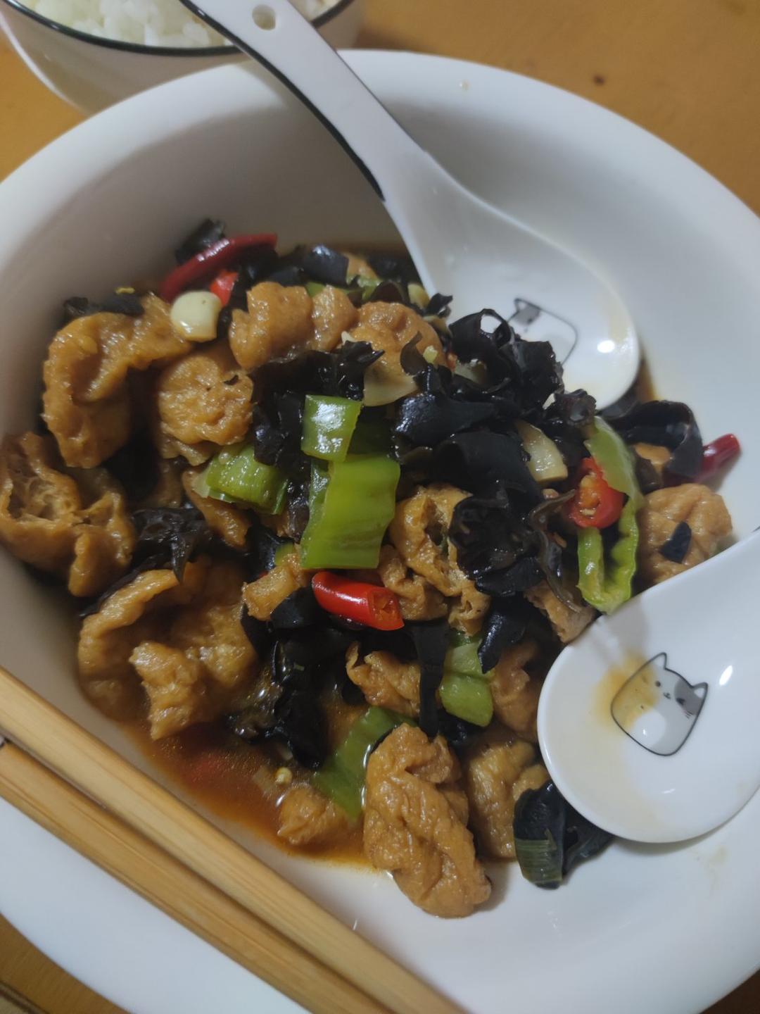 下饭油豆腐（烧肉）