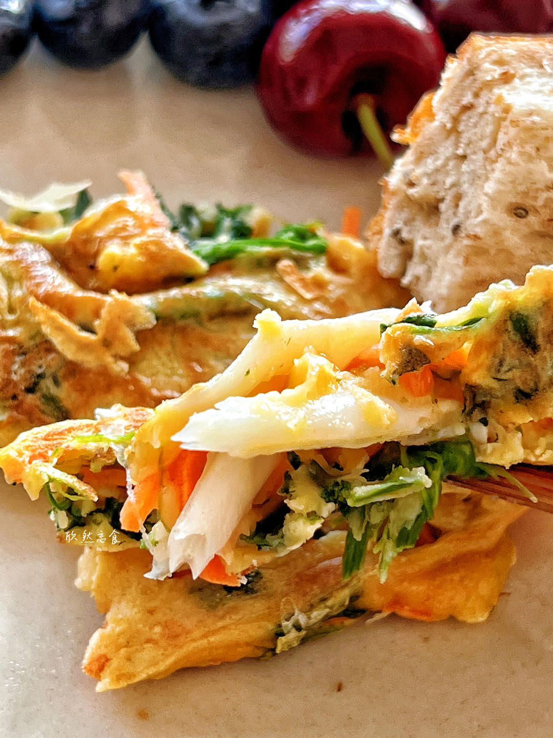 搅一搅睡一觉，10分钟快手早餐👉 低脂高蛋白银鱼蔬菜蛋饼🍳