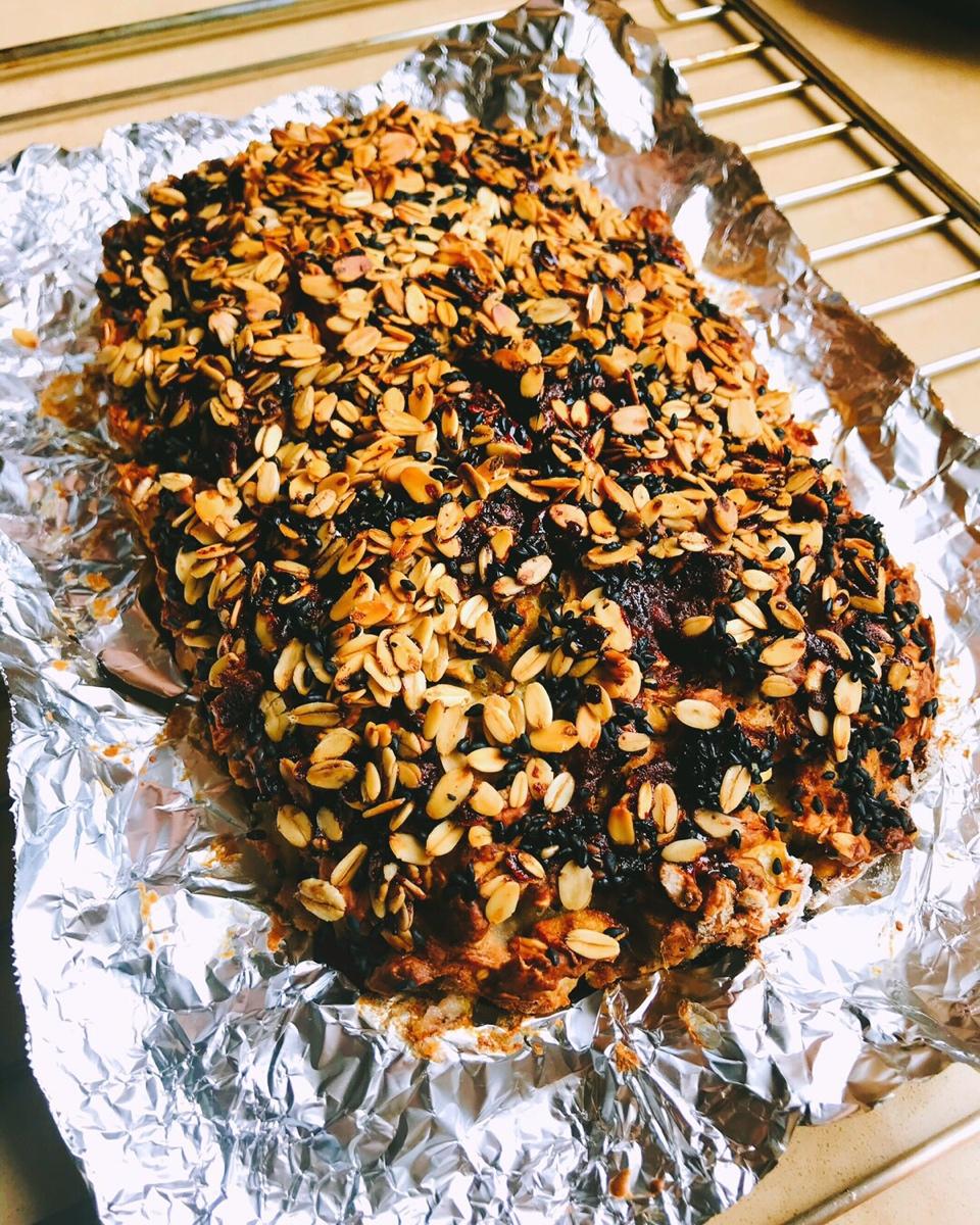 暖香燕麦苹果快手面包丨健康·烘焙