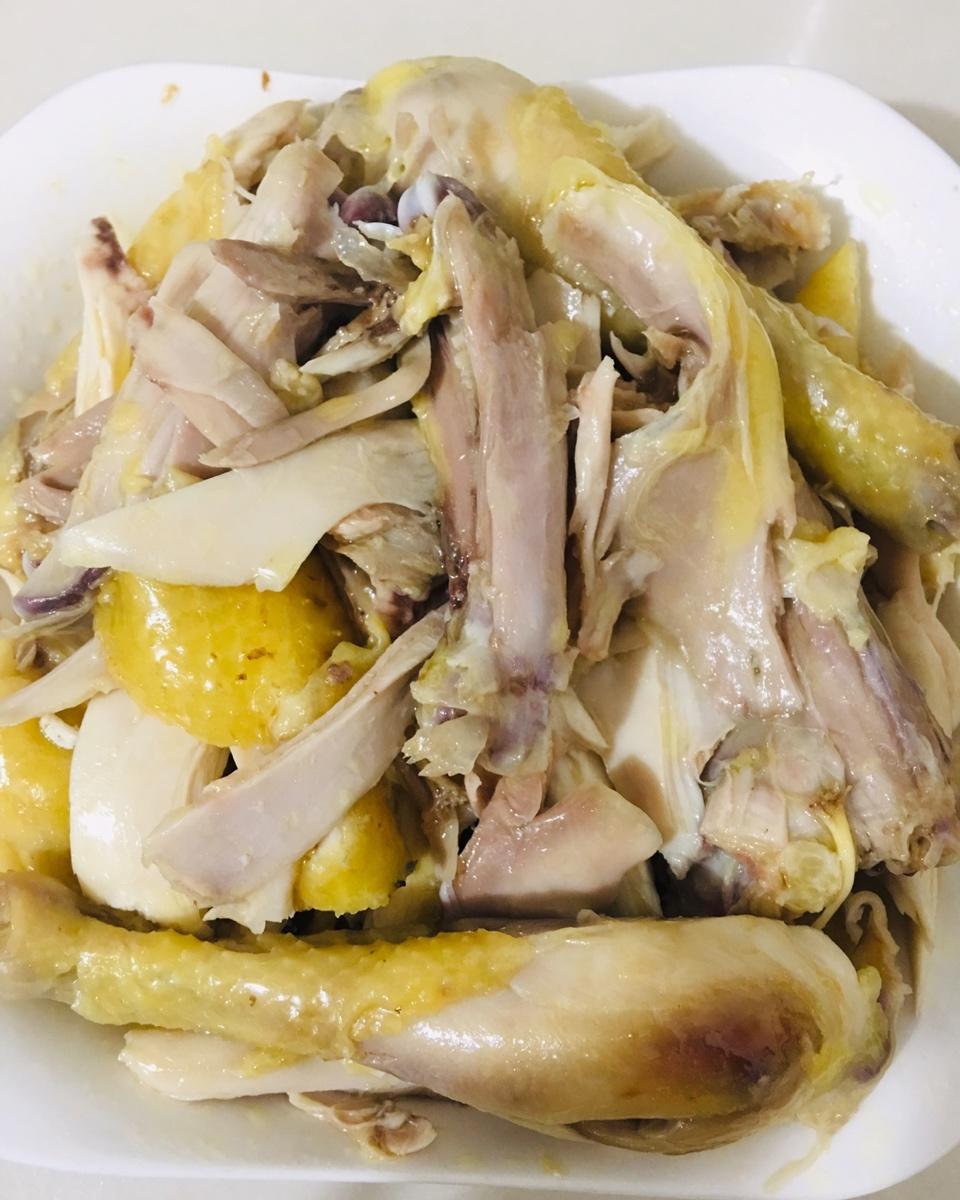 cake小白做的电饭煲版盐焗鸡