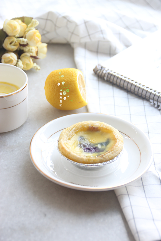 快手蓝莓豆浆蛋挞