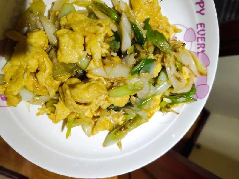 大葱炒鸡蛋