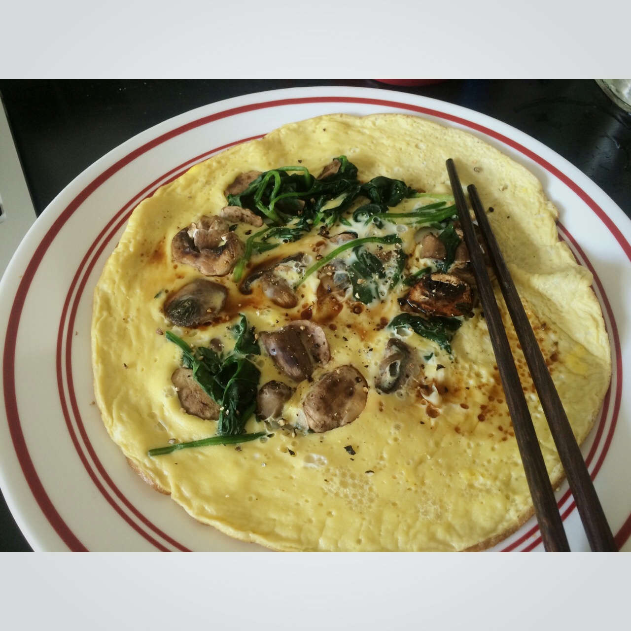 菠菜奶酪烘蛋 (无油快手早餐! )