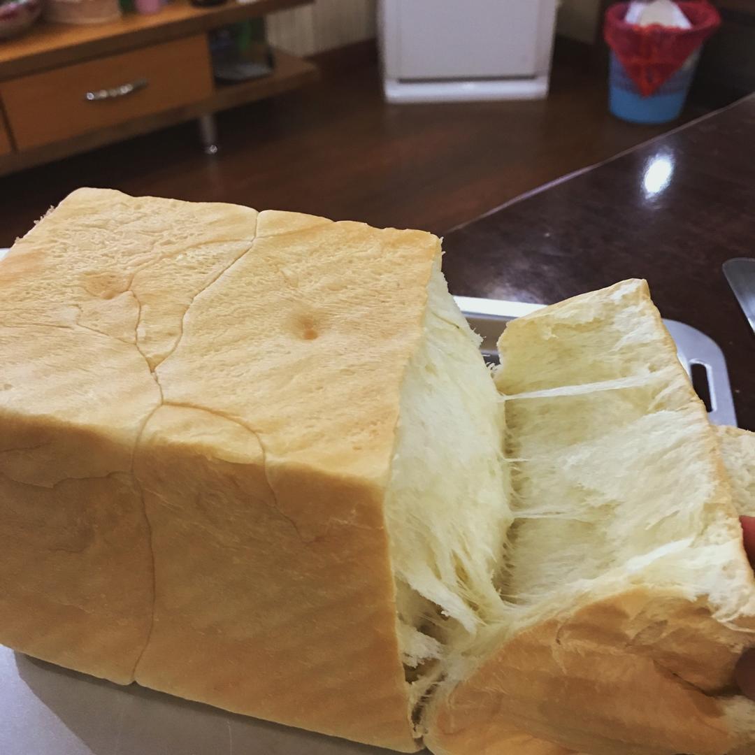 夺命软吐司(๑´ڡ`๑)超软拉丝极速方便的一次发酵吐司