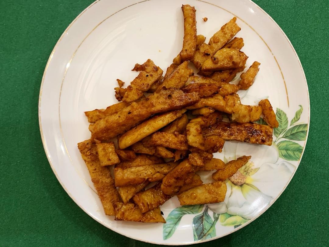 自制面筋、烤麸、凉粉、淀粉