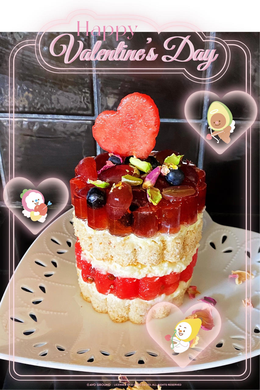 【玫瑰西瓜蛋糕】