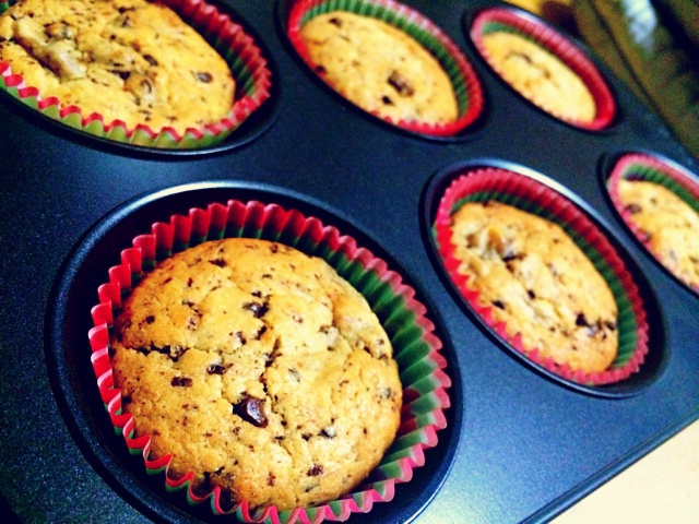 香蕉巧克力碎片麦芬