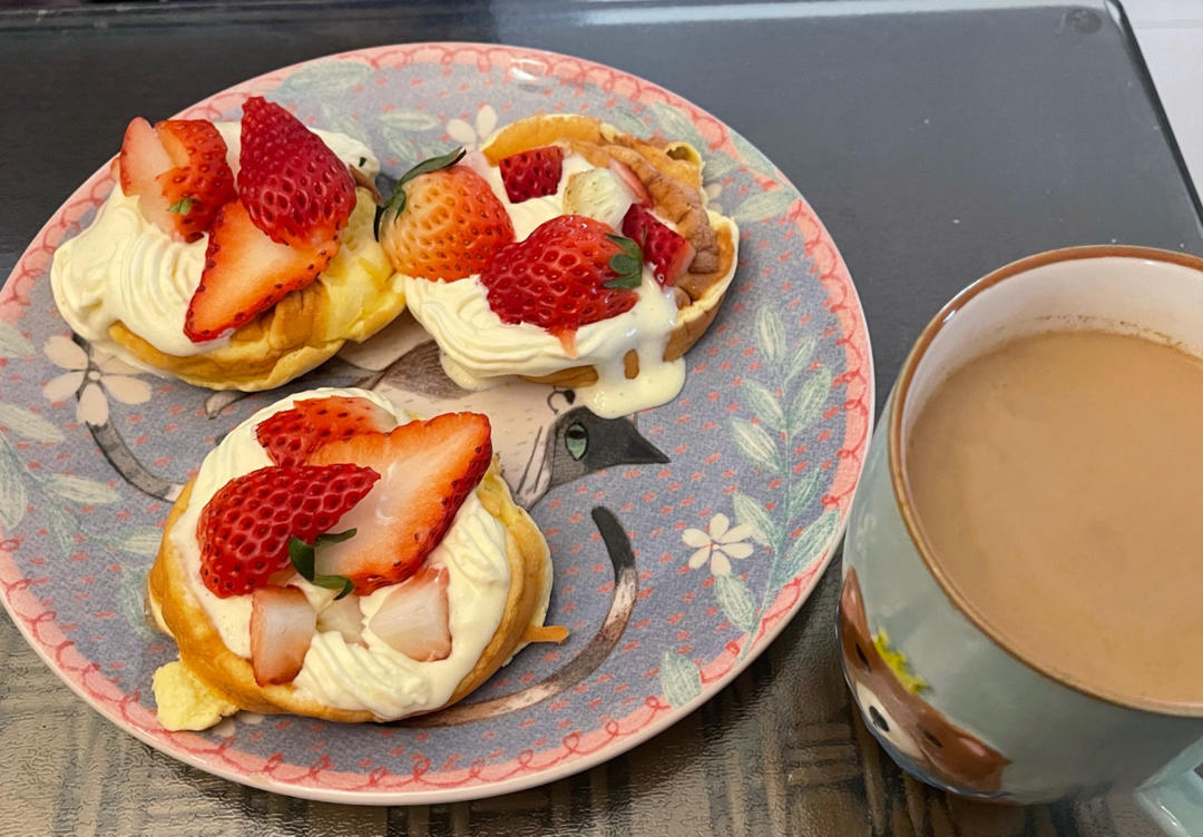 不用烤箱 15分钟无油低糖的舒芙蕾蛋糕松饼 🥞 蓬松绵软