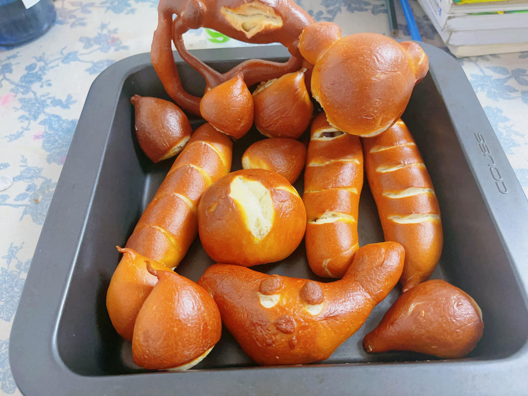 德式碱水面包｜经典碱水结｜普雷结｜0糖低卡｜免发酵｜免手套膜