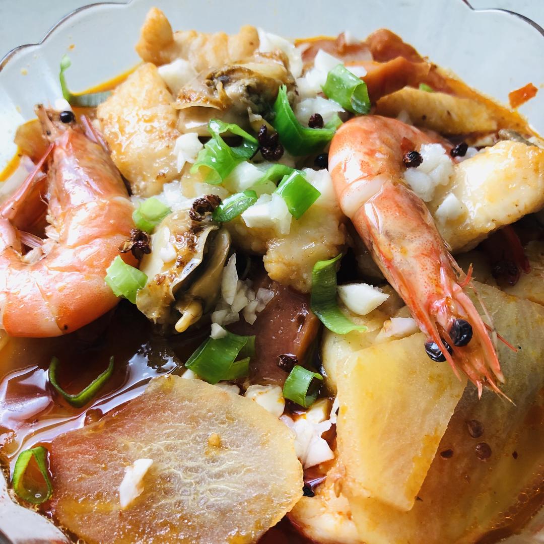 调包海鲜毛血旺