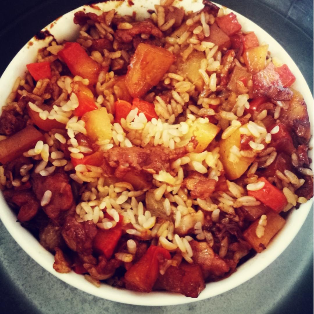 好吃上天的腊肠焖饭