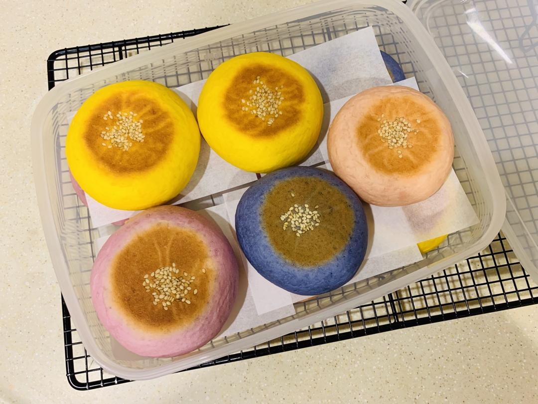 日式和风红豆包の日式香芋包