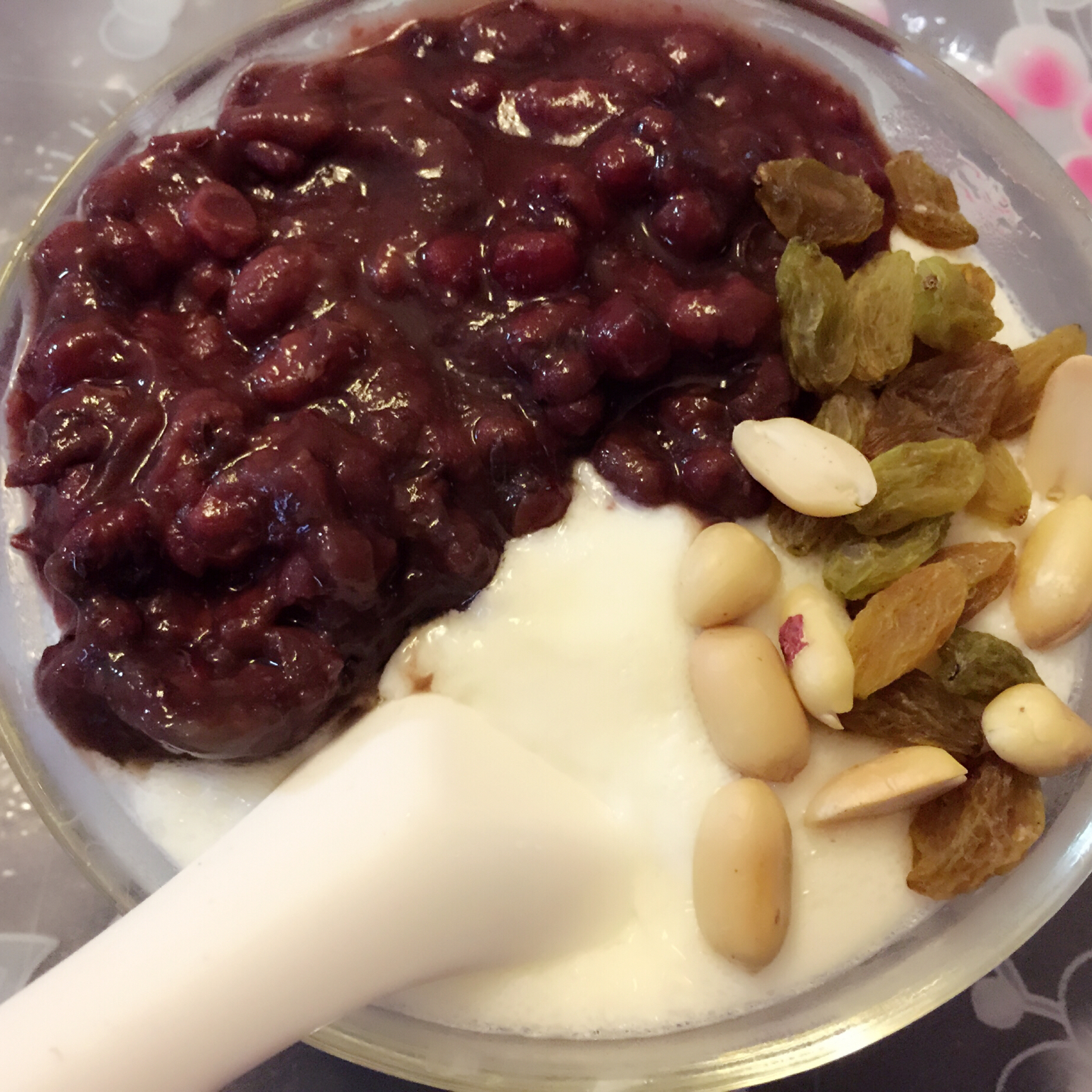 sln**做的红豆双皮奶