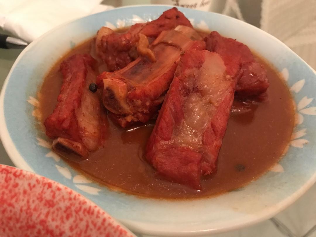 红腐乳烧排骨