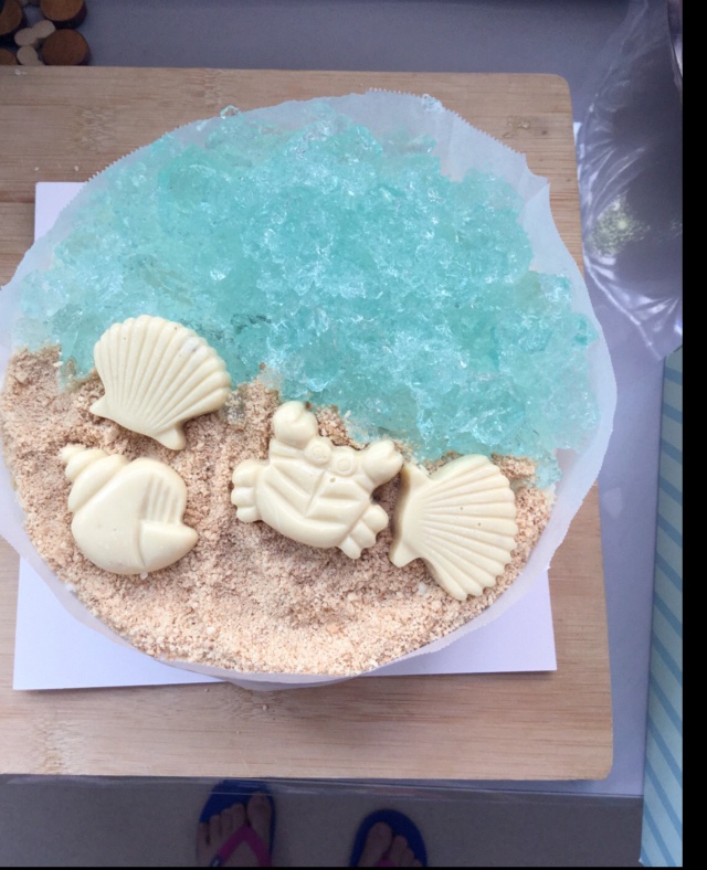 蓝色の海洋酸奶慕斯蛋糕