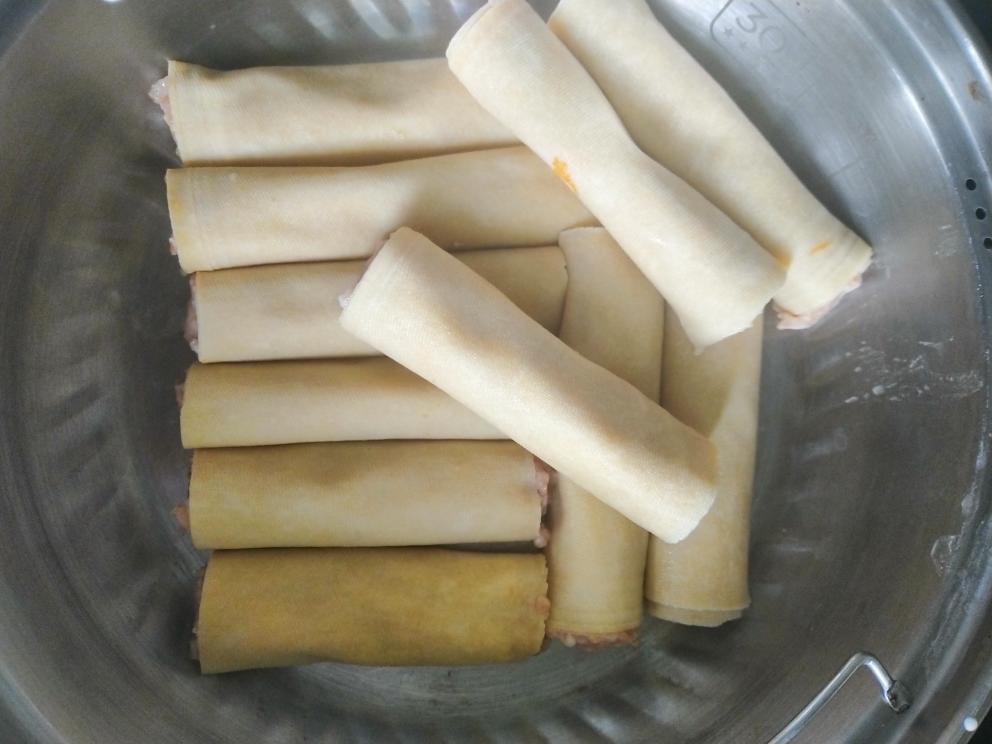 千张肉卷的做法 步骤2