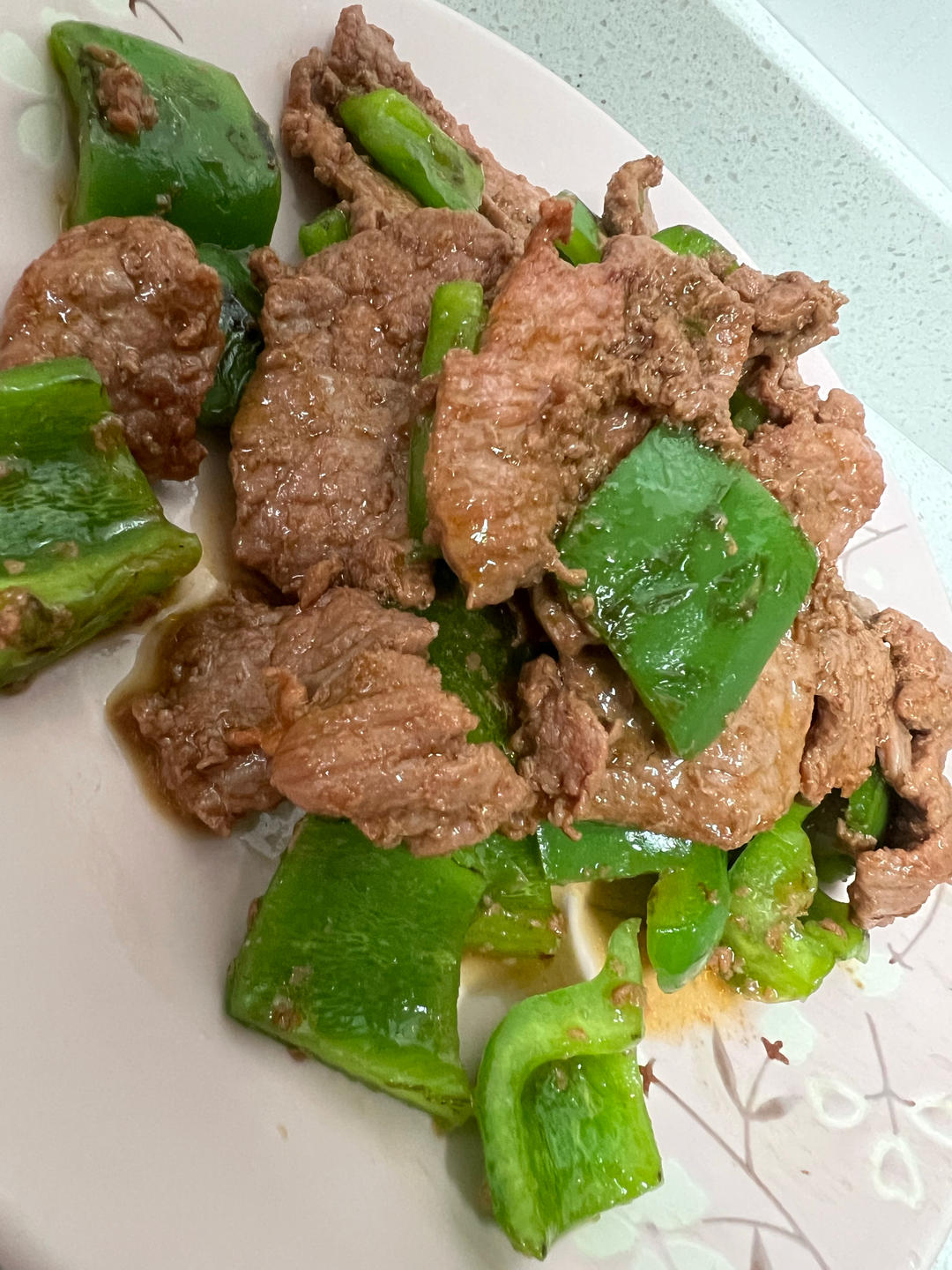 青椒炒牛肉片