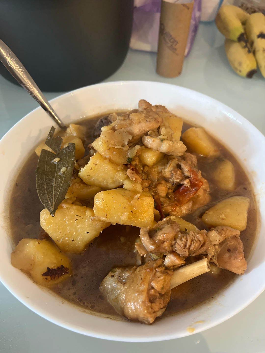 鸡腿炖土豆 上桌秒空盘 汤都喝干了！