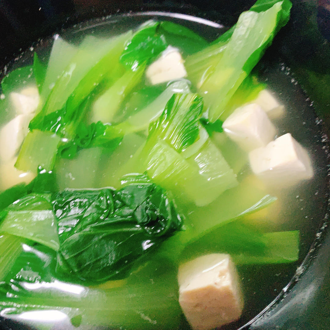 油菜豆腐汤