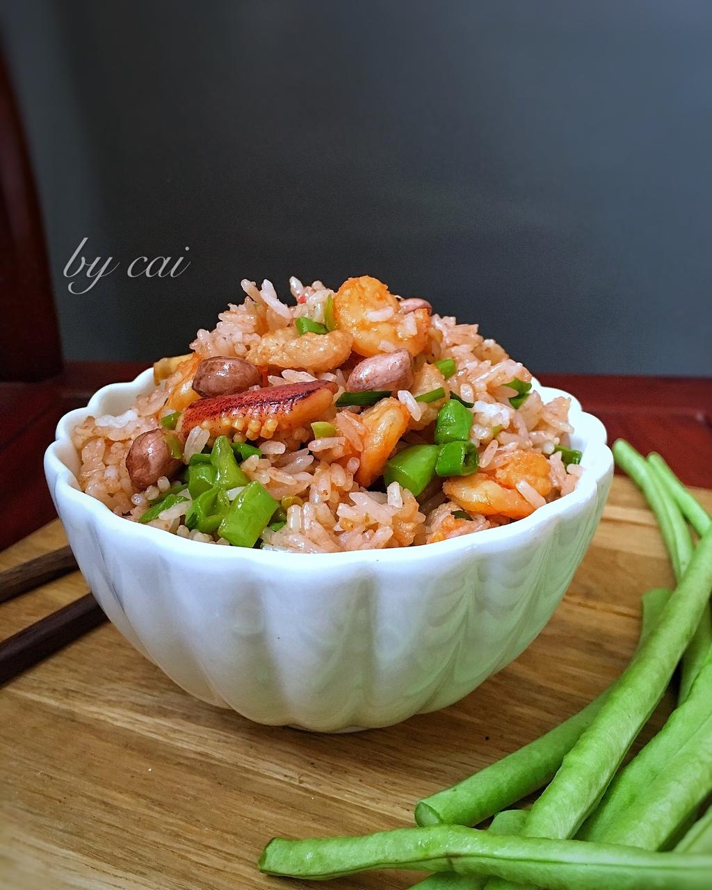 腐乳豇豆饭