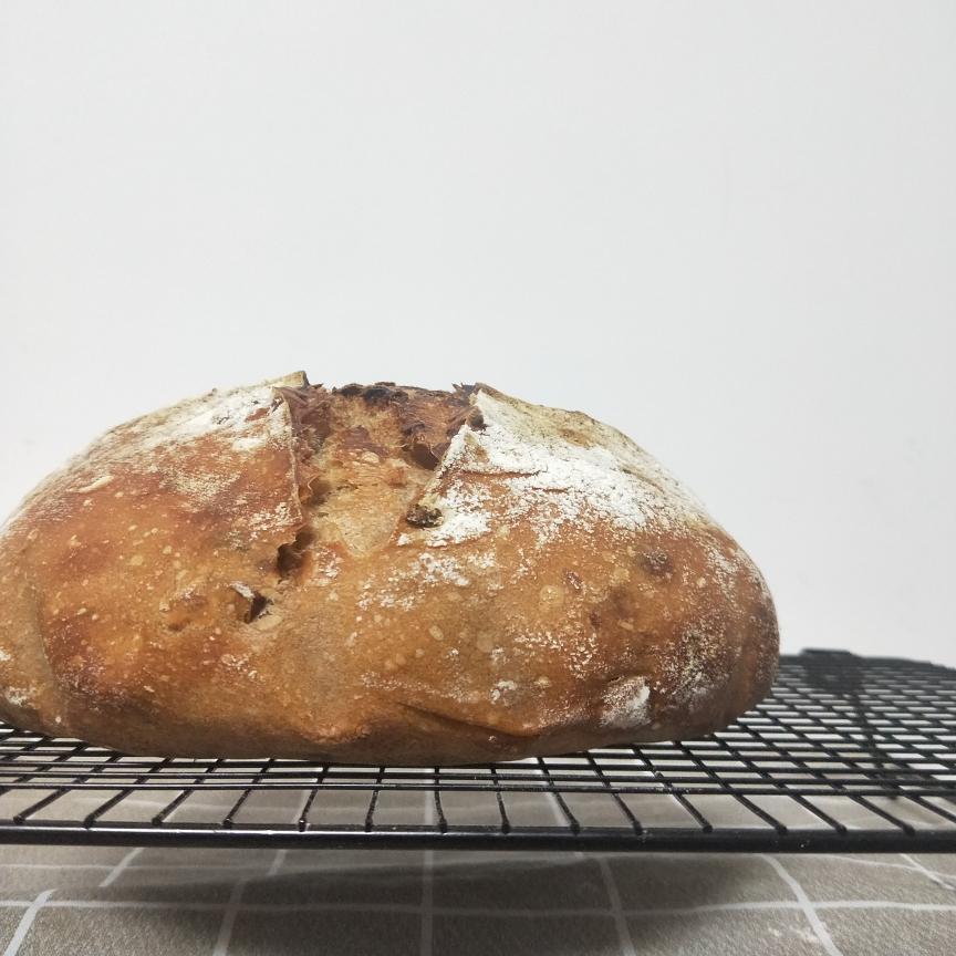 100个欧包练习——杏仁肉桂葡萄干红糖欧包