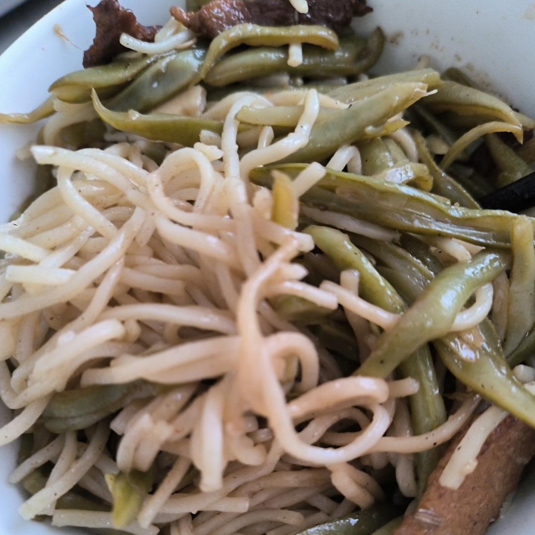 地道老北京扁豆焖面 豆角焖面 太好吃小心吃撑哦