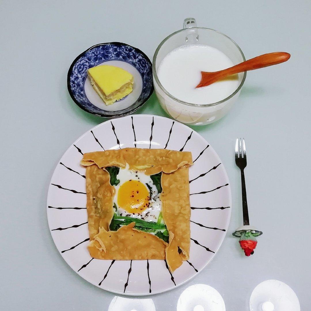 嫩蛋全麦四方饼——抱蛋饼【健康主食】