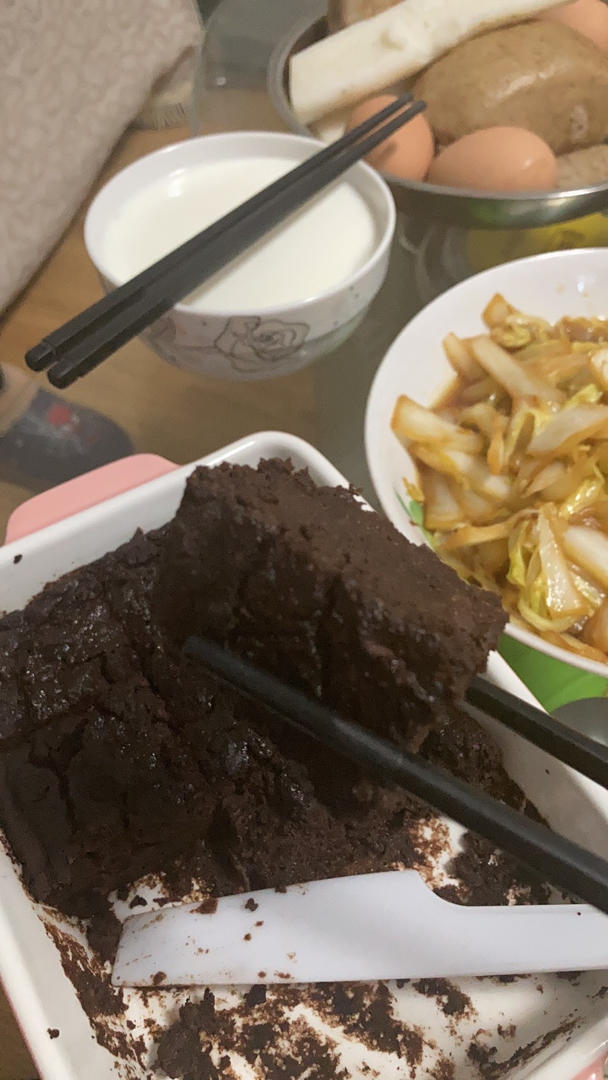 【无油无糖减脂超好吃】布朗尼蛋糕 Fudgy Brownie