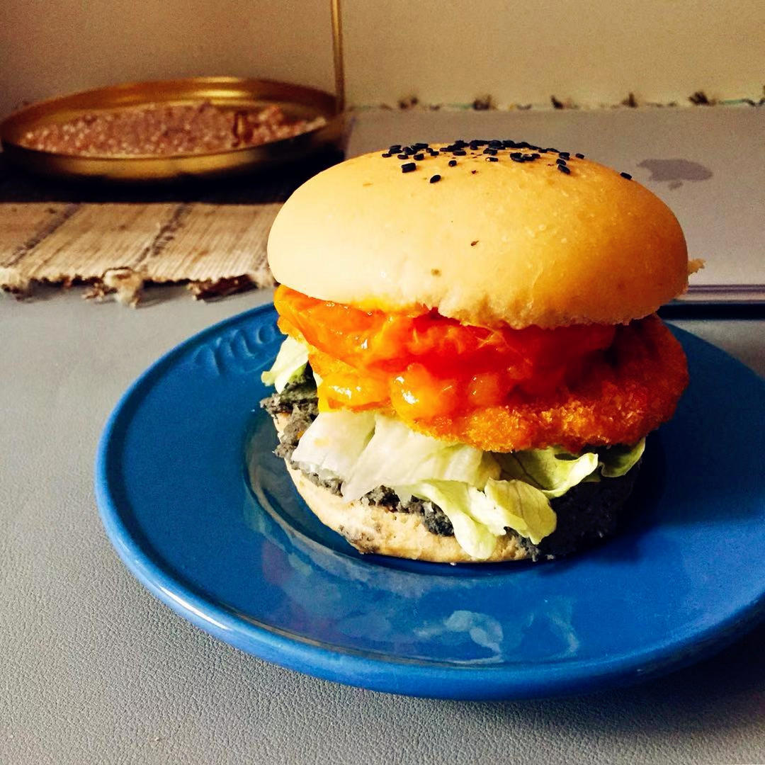素汉堡肉饼