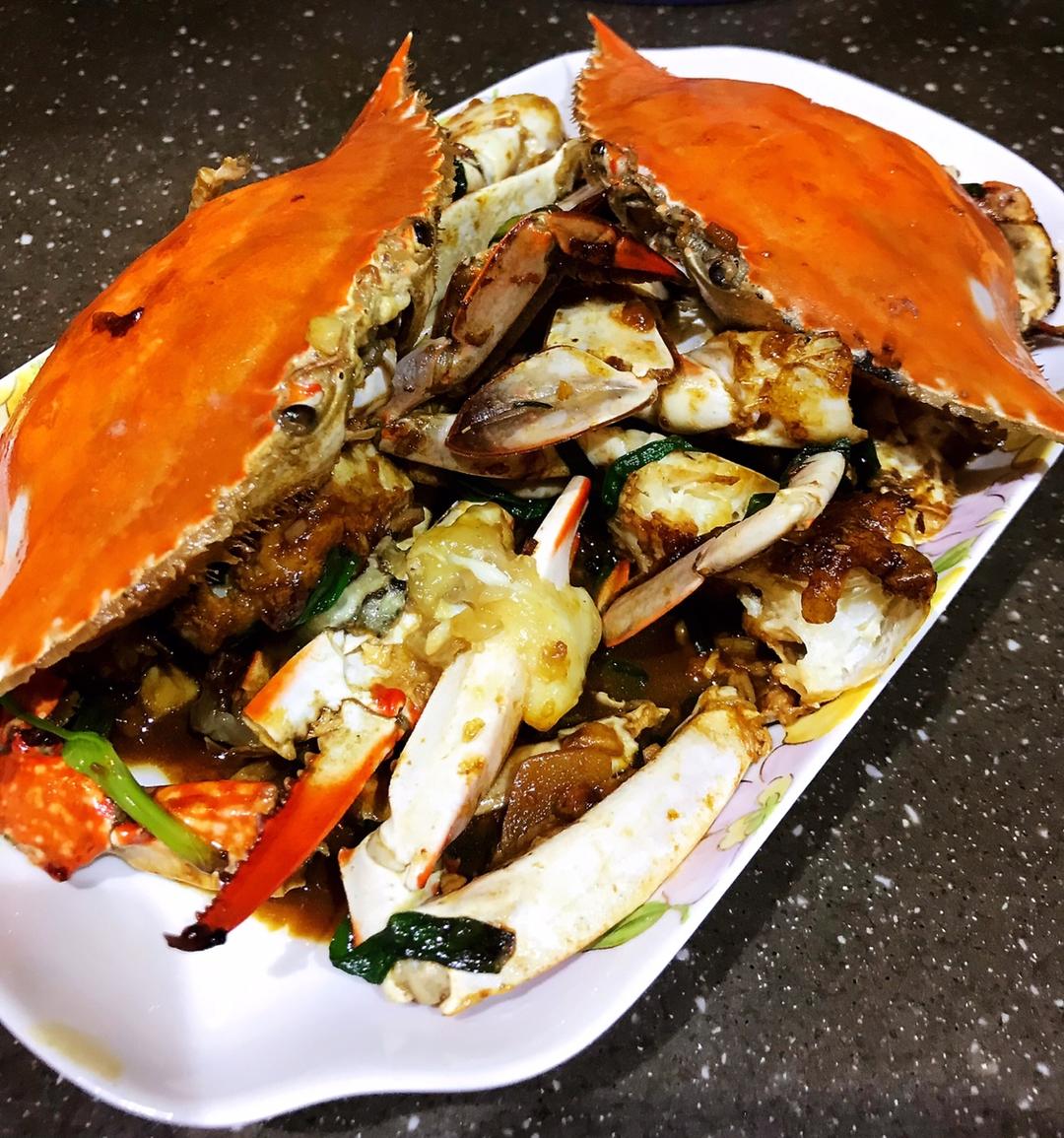 葱姜炒梭子蟹