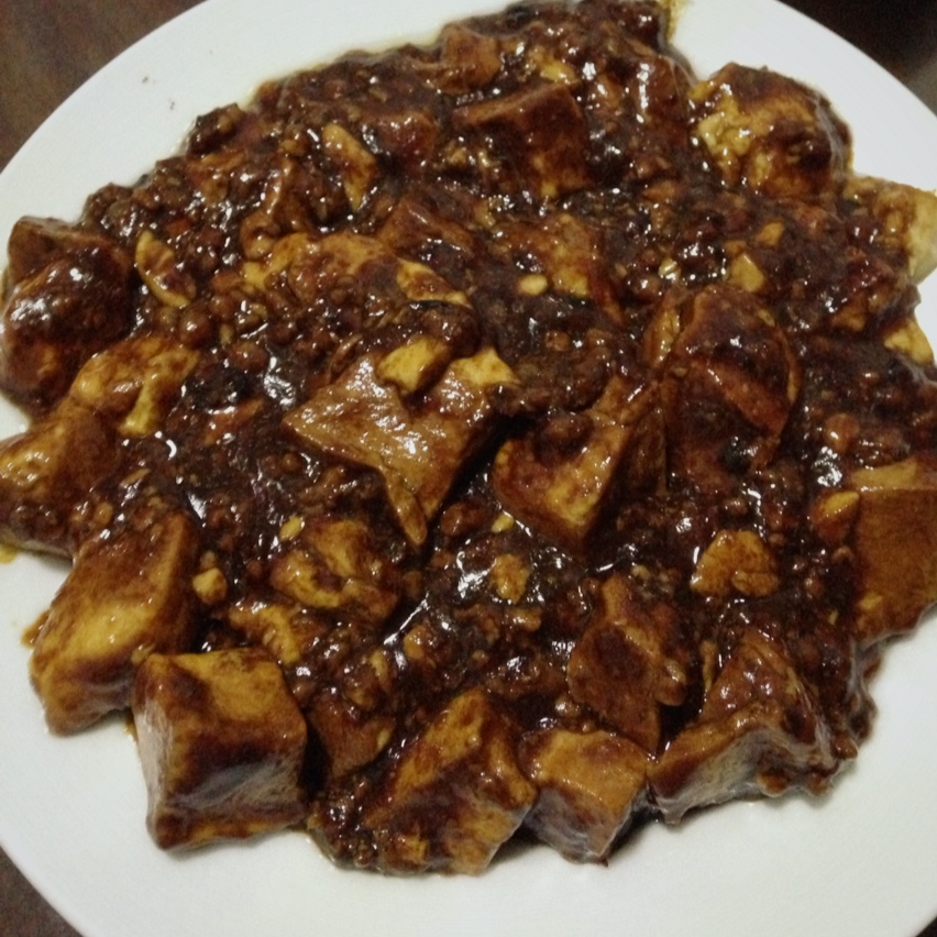 红烧肉沫豆腐