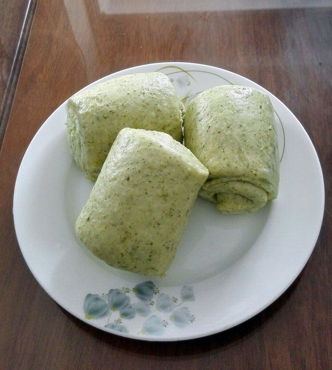 墨翎moling做的桑叶馒头