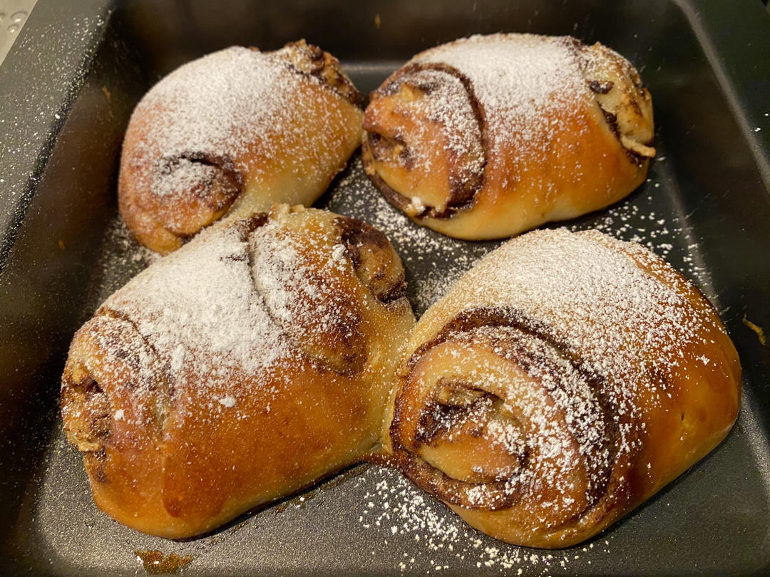 lexrespira做的天然酵种芬兰肉桂卷