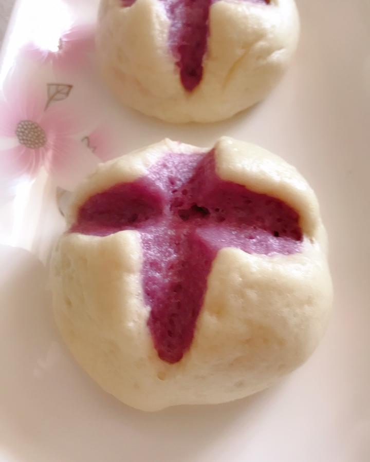 紫薯开花馒头