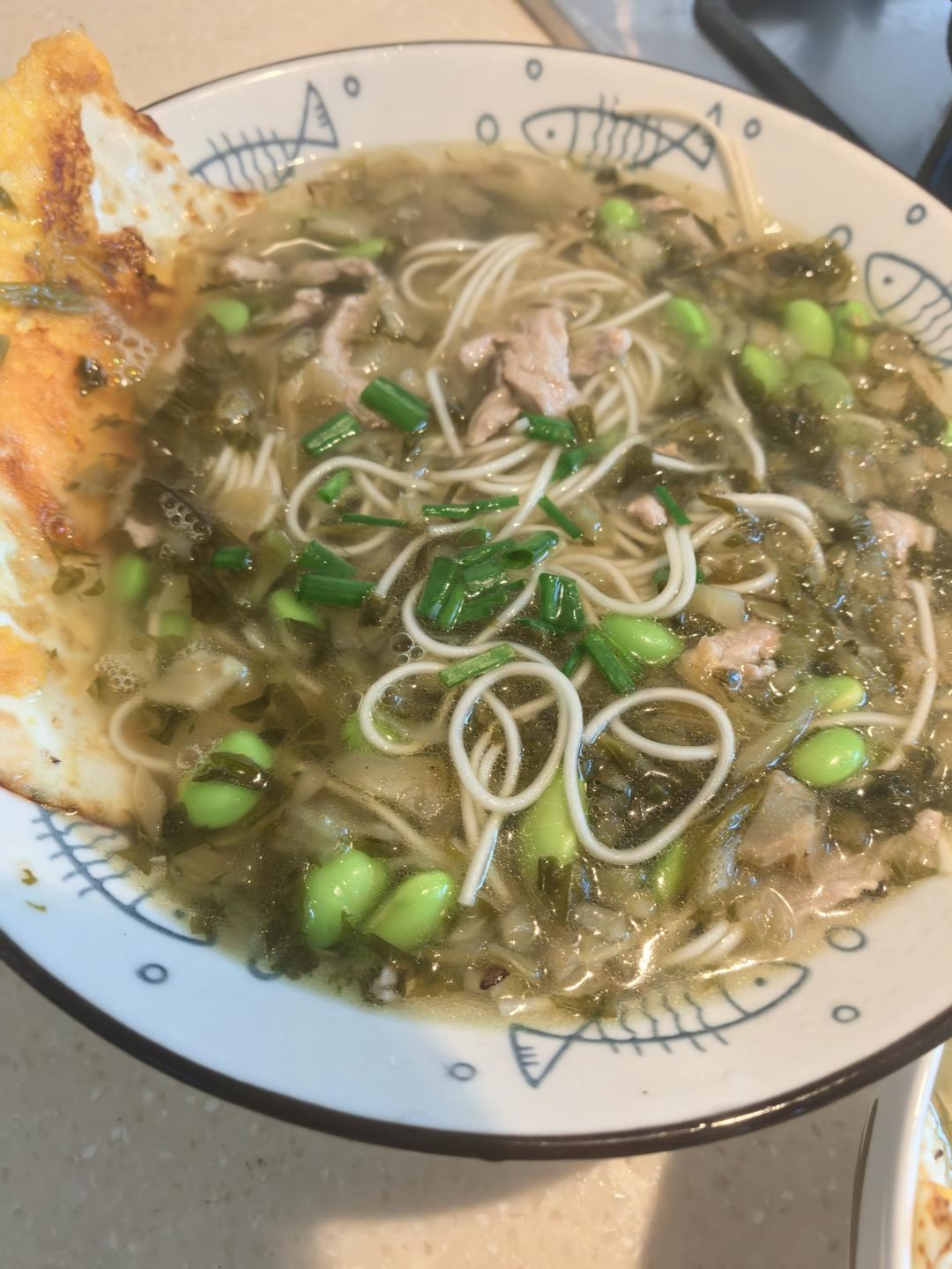 雪菜肉丝面