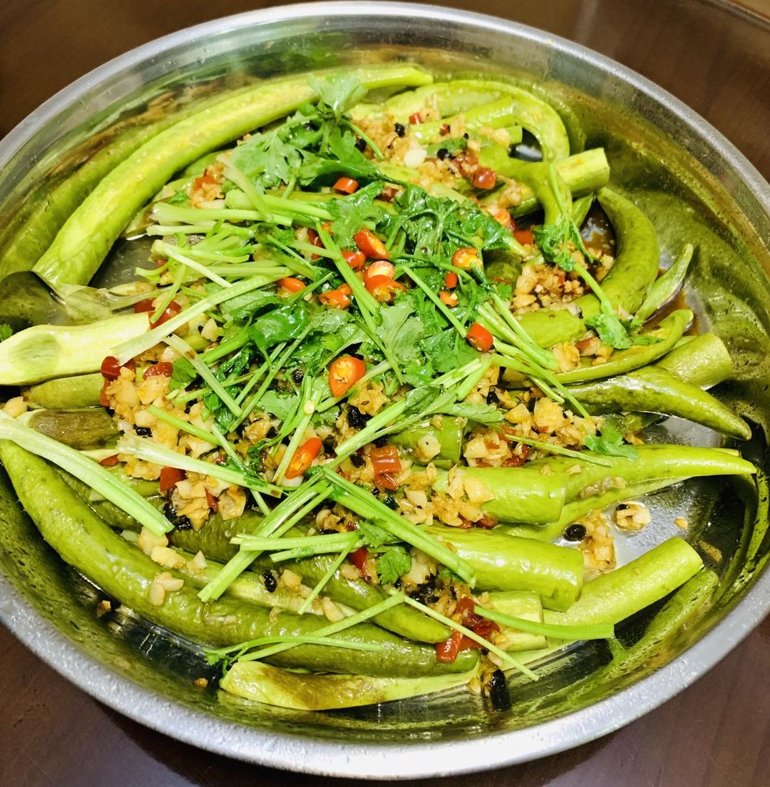 夏天～金银蒜蓉蒸秋茄