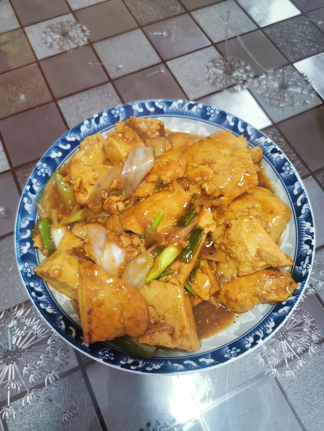 大葱烧豆腐