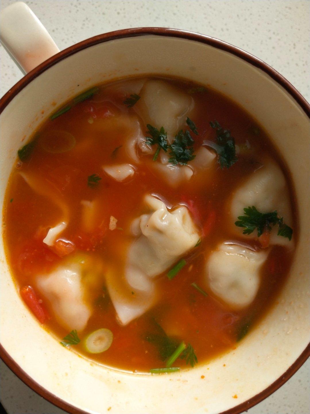 快手版酸汤馄饨