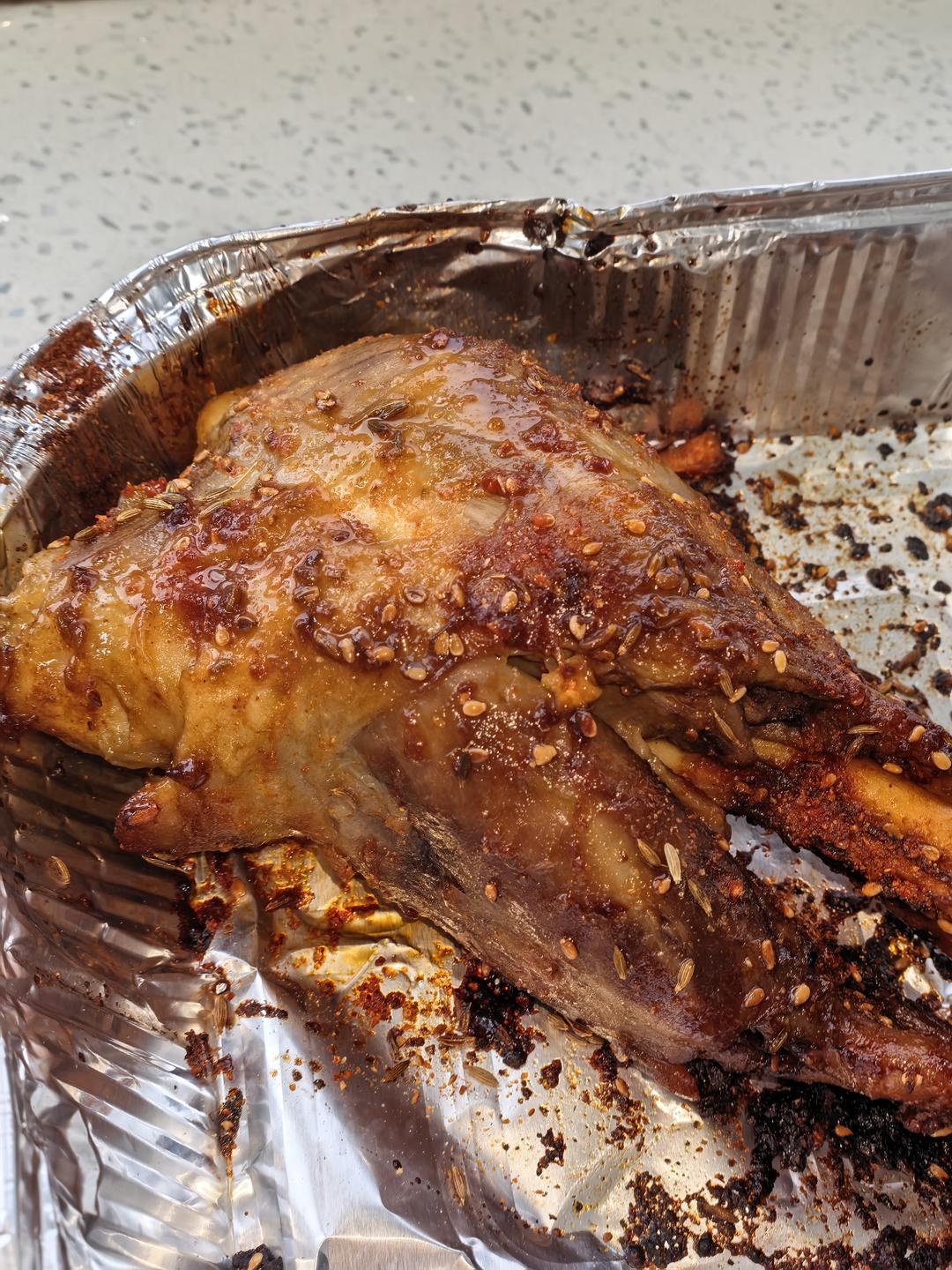 空气炸锅烤羊腿