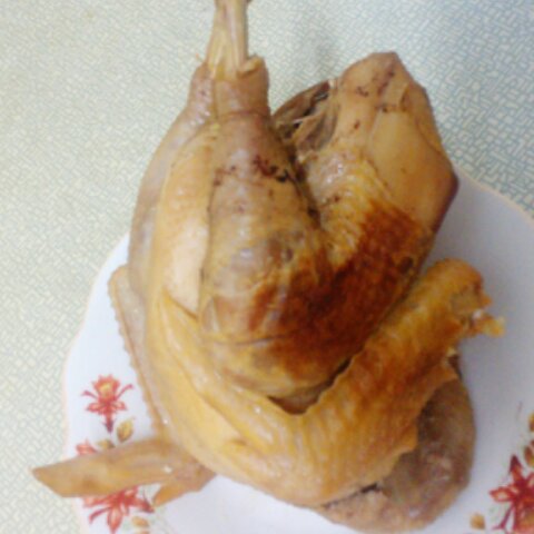 盐焗鸡（传统粗盐焗法）