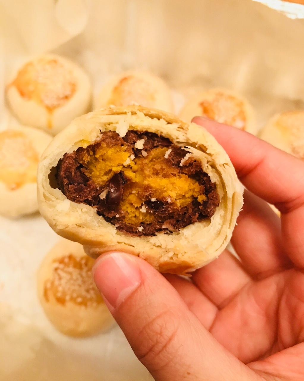 ㊙️网红麻薯肉松蛋黄酥🔥，好吃到爆‼️