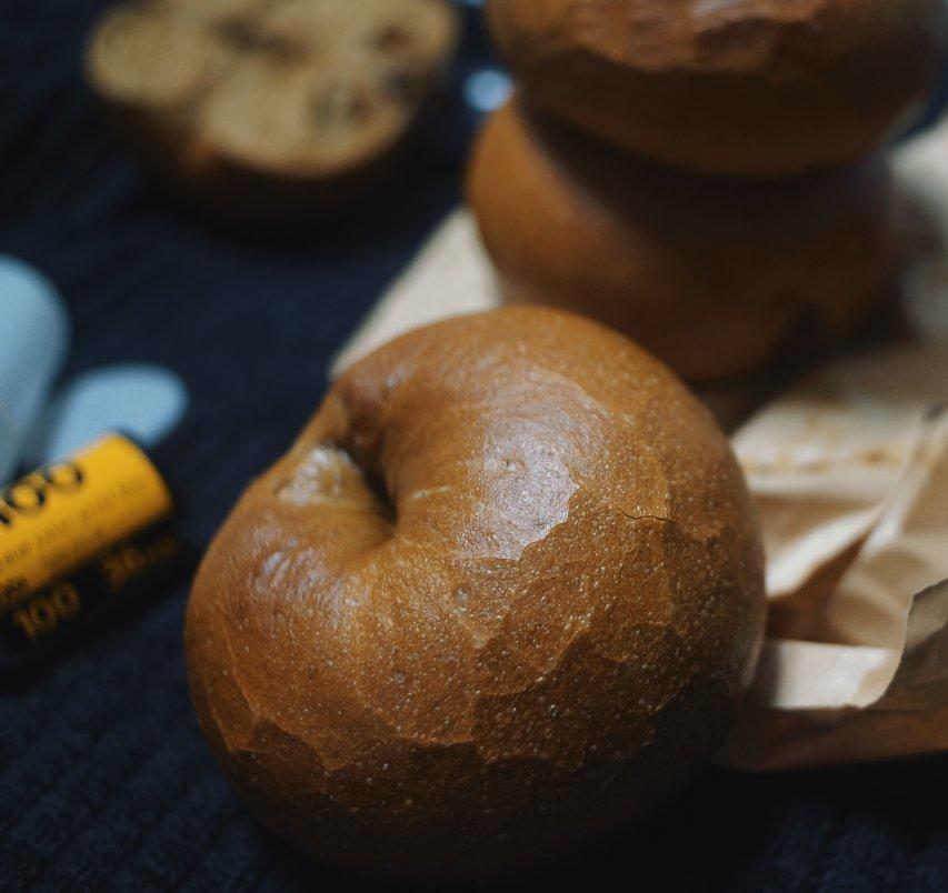 咖啡黑糖核桃贝果