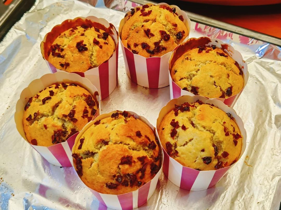 少女心的香蕉蔓越莓玛芬