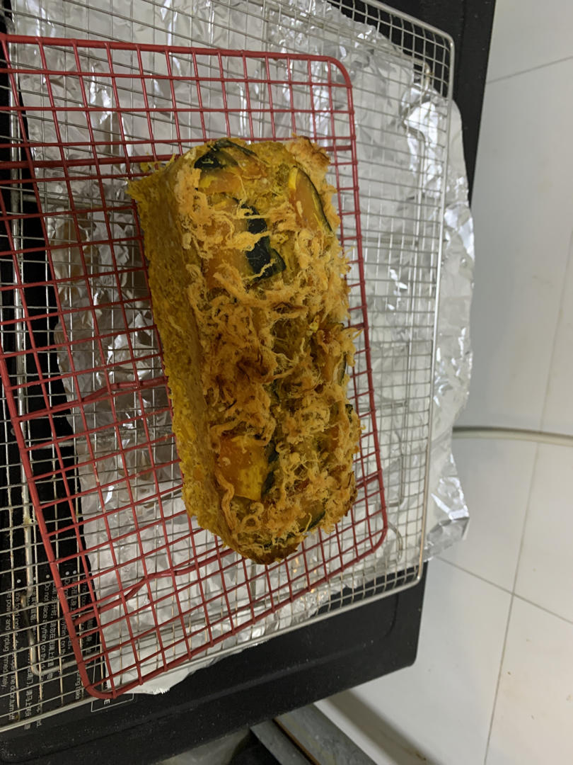 无油无糖|🎃免打发全麦肉松南瓜磅蛋糕🍰