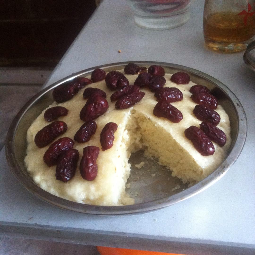 不用揉面，简单易做的——蔓越莓发糕