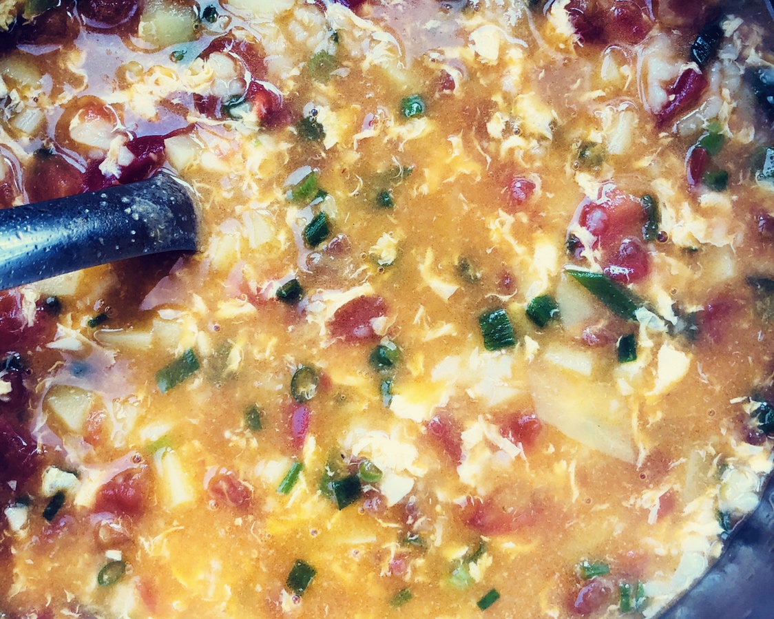 快手早餐西红柿疙瘩汤的做法