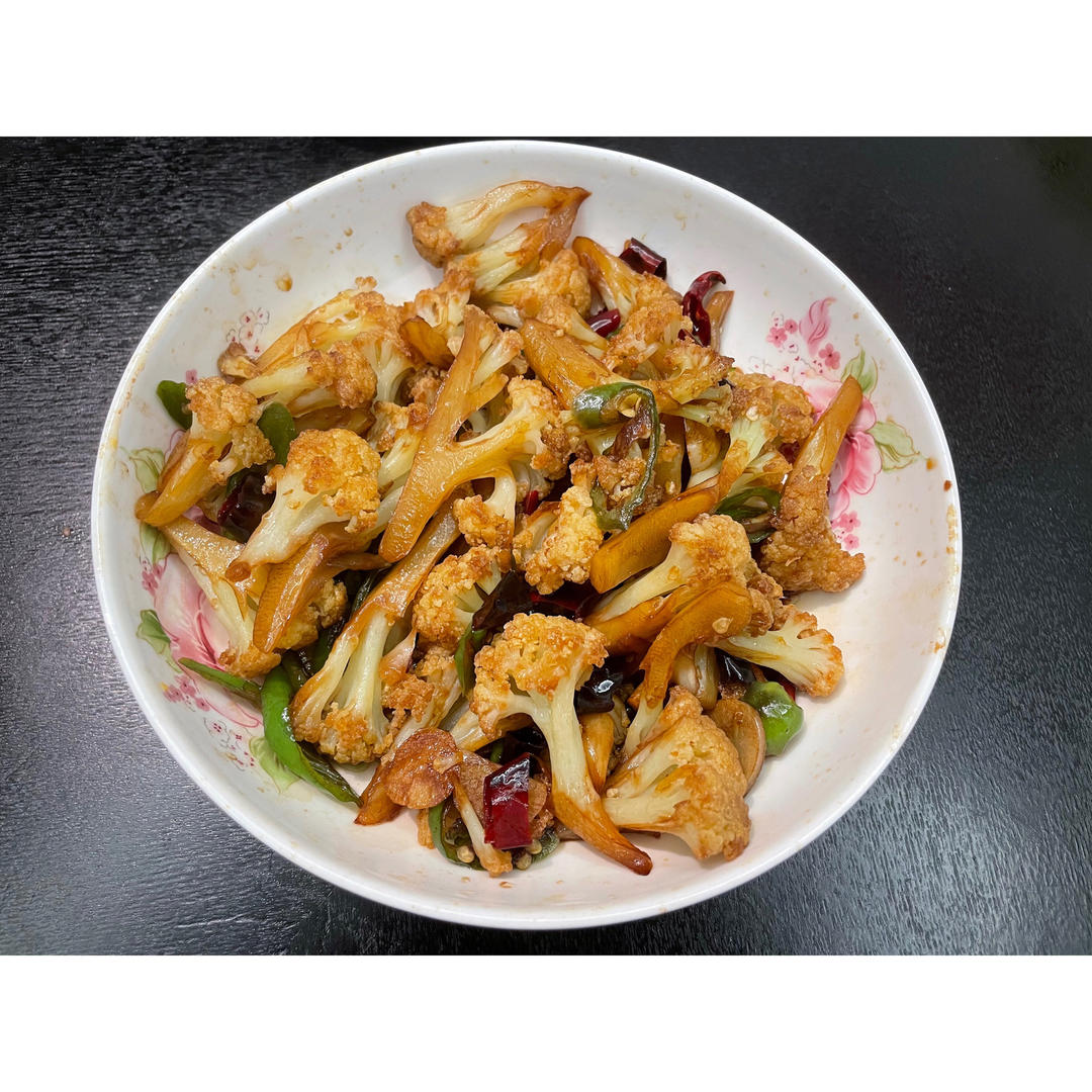 老丁的私房菜-干锅花菜