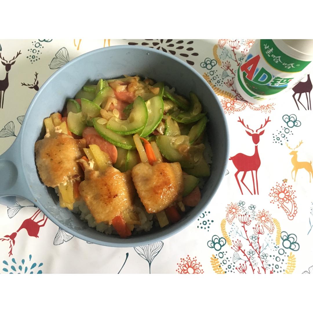 时蔬酿鸡翅
