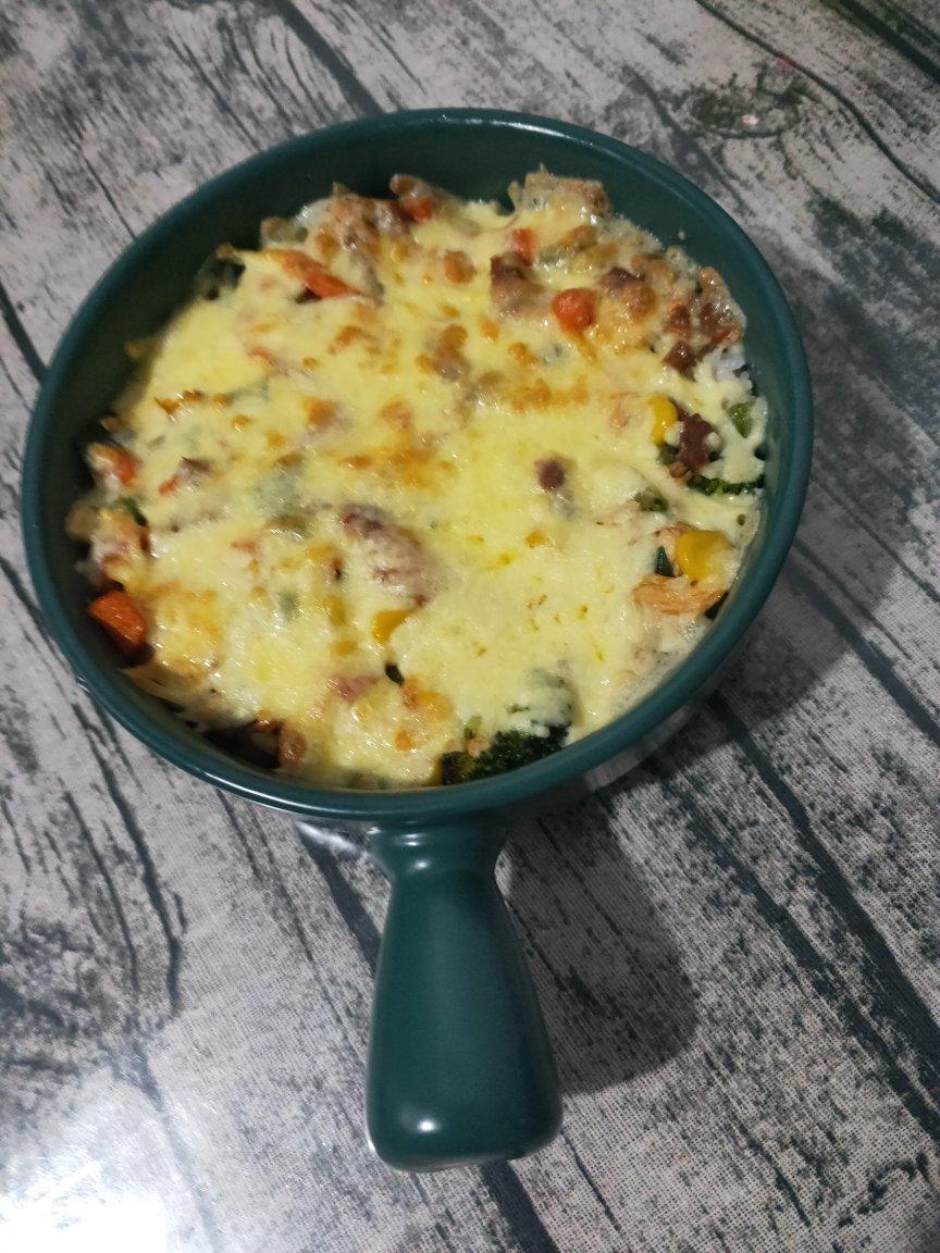 诺儿她娘做的芝士焗饭烤箱版